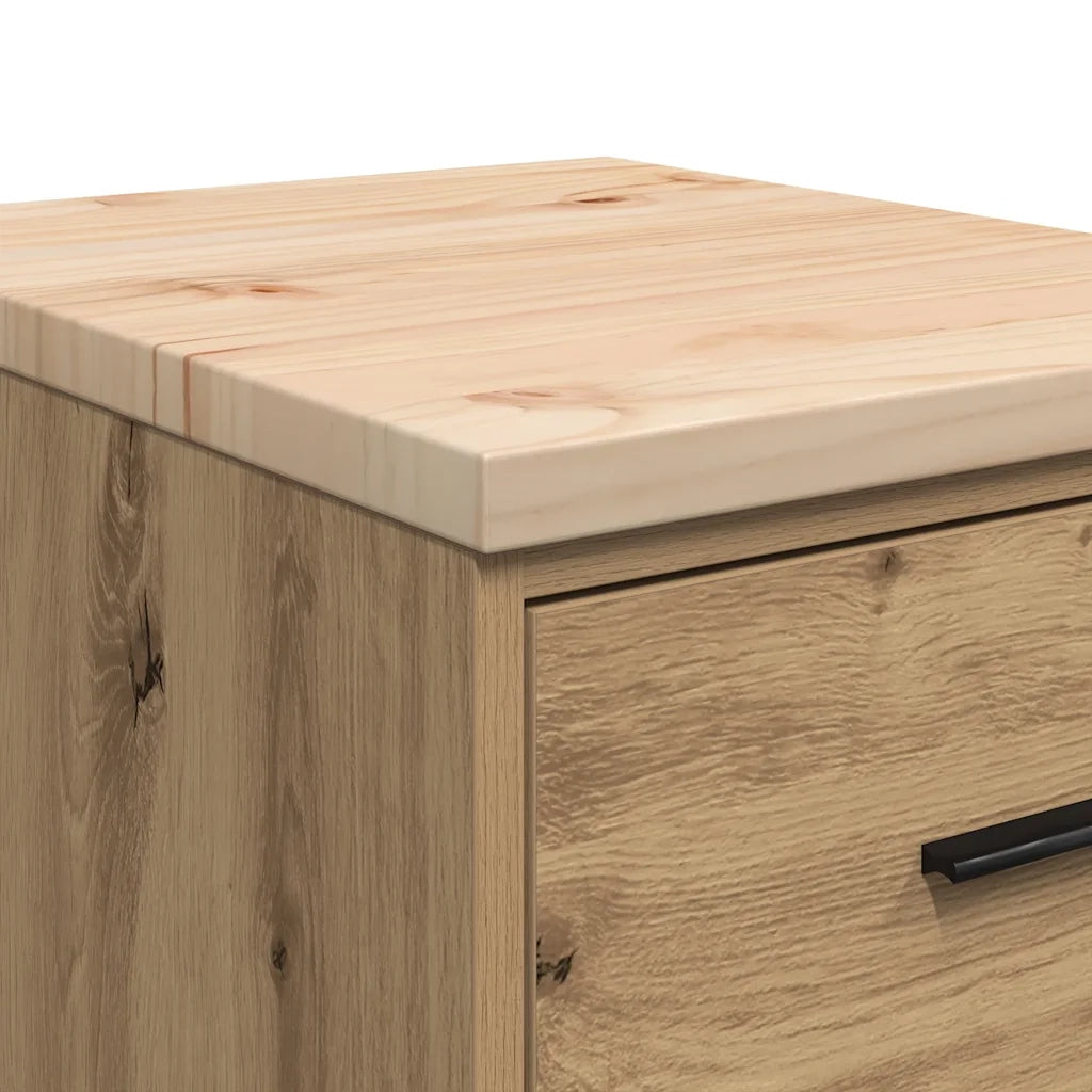 Armadietto per Garage in Rovere Artigianale 40x51x85 cm