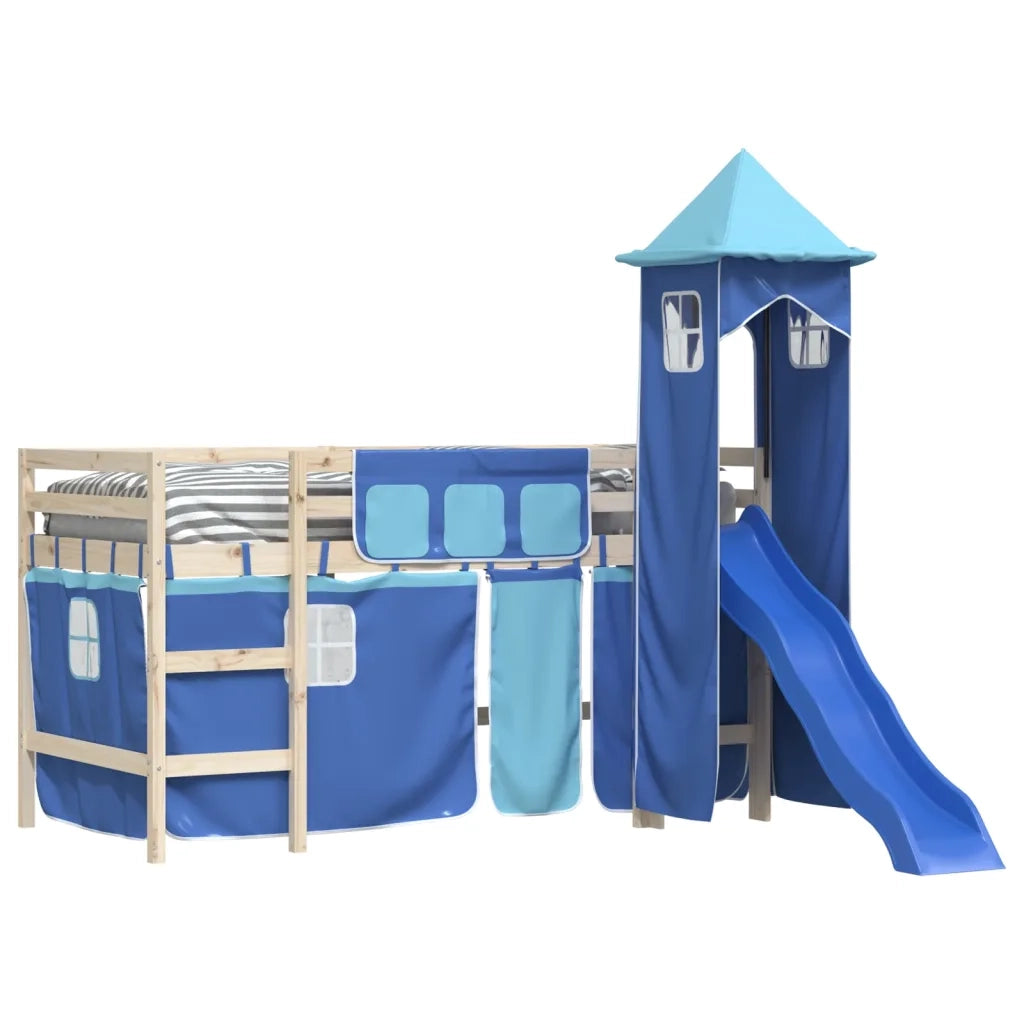 Tende per Letto a Soppalco con Torre Blu in Poliestere 835923