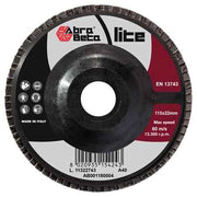 DISCO LAMELLARE AL CORINDONE 'LITE' ABRA BETA Ø 115x22 mm - grana 40 - 10 pezzi- ABRABETA