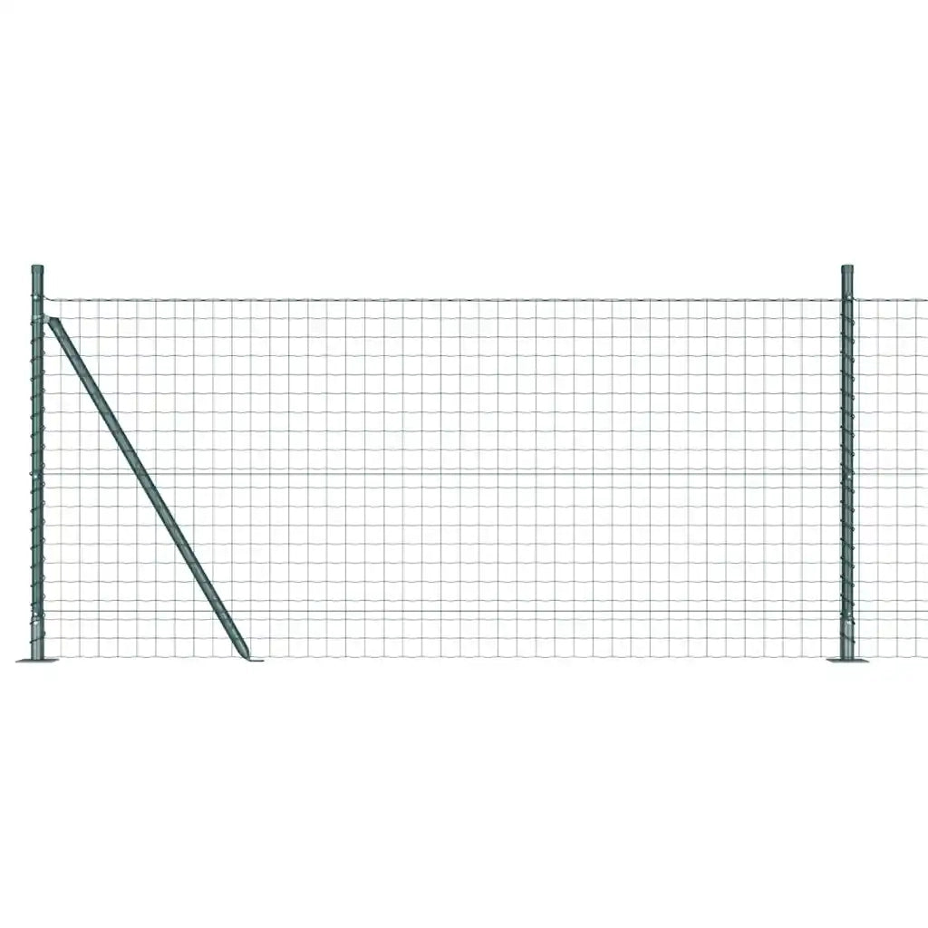 Recinzione da Giardino | Recinzione con Posto Verde 0,8 x 25 m Acciaio e PVC