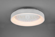 GIRONA PLAFONIERA LED 48W 5600lm, 2700 - 6000K METALLO BIANCO OPACO CON TELECOMANDO MULTIFUNZIONE D. 60CM DIMMERABILE