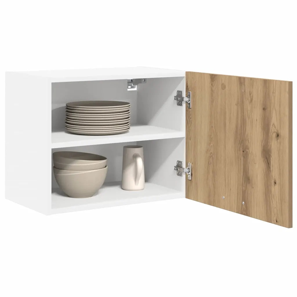 Armadio pensile Rovere Artigiano e Bianco 50 x 31 x 40 cm 884160