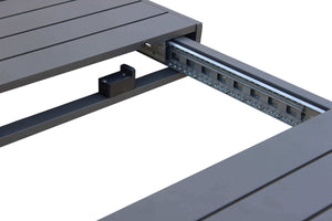 Tavolo Allungabile Houston 225/300x100x75 h cm in Alluminio Antracite