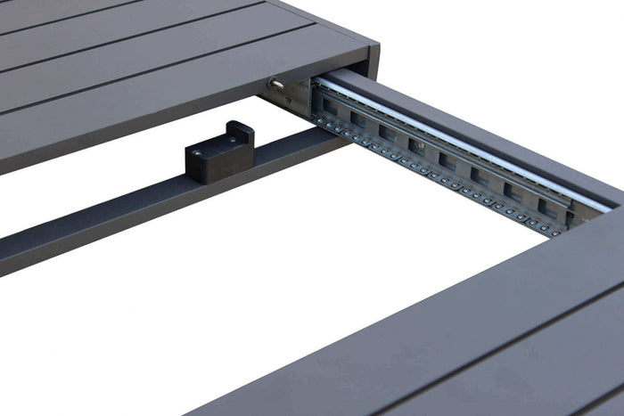 Tavolo Allungabile Houston 225/300x100x75 h cm in Alluminio Antracite