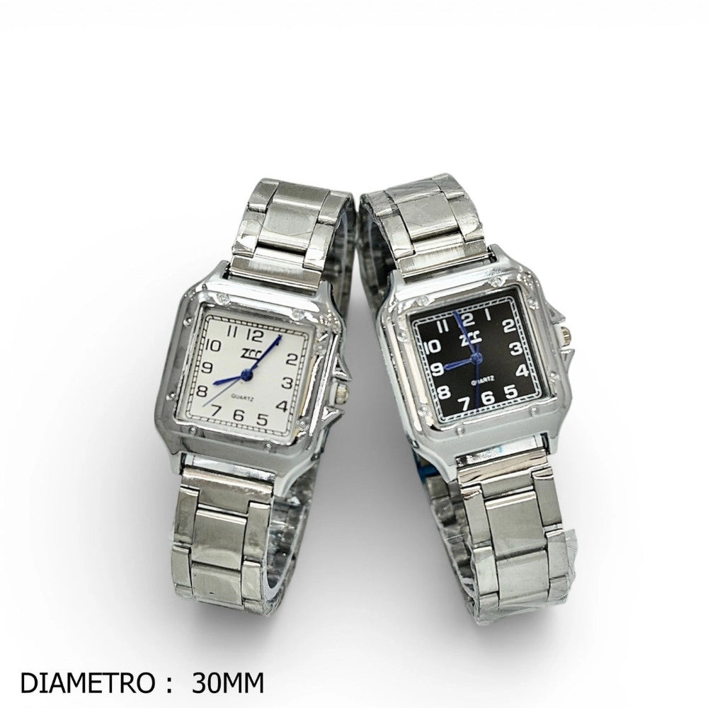 Trade Shop - Orologio Da Polso Donna Elegante Quadrato Acciaio 30mm -