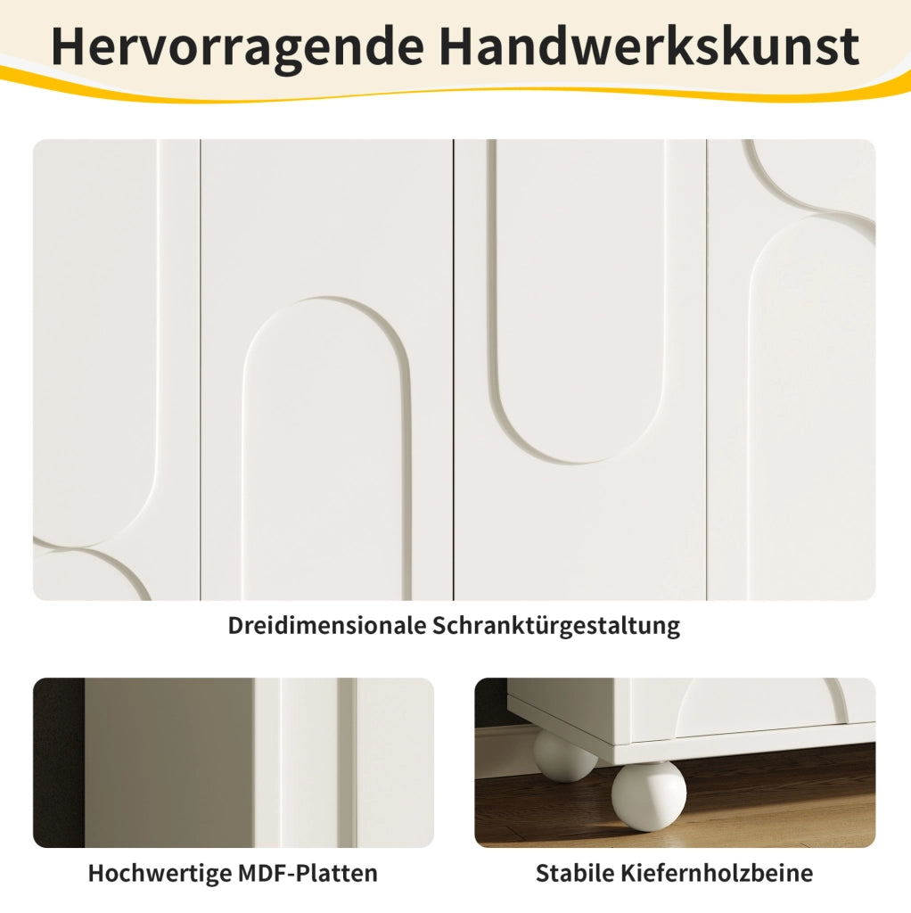 Credenza contenitore 120x35x71 cm con ripiano regolabile, bianca