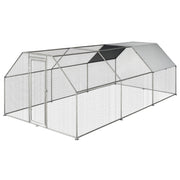 Recinto per Galline in Metallo ¨C zephmum ¨C Grigio 280x570x195cm
