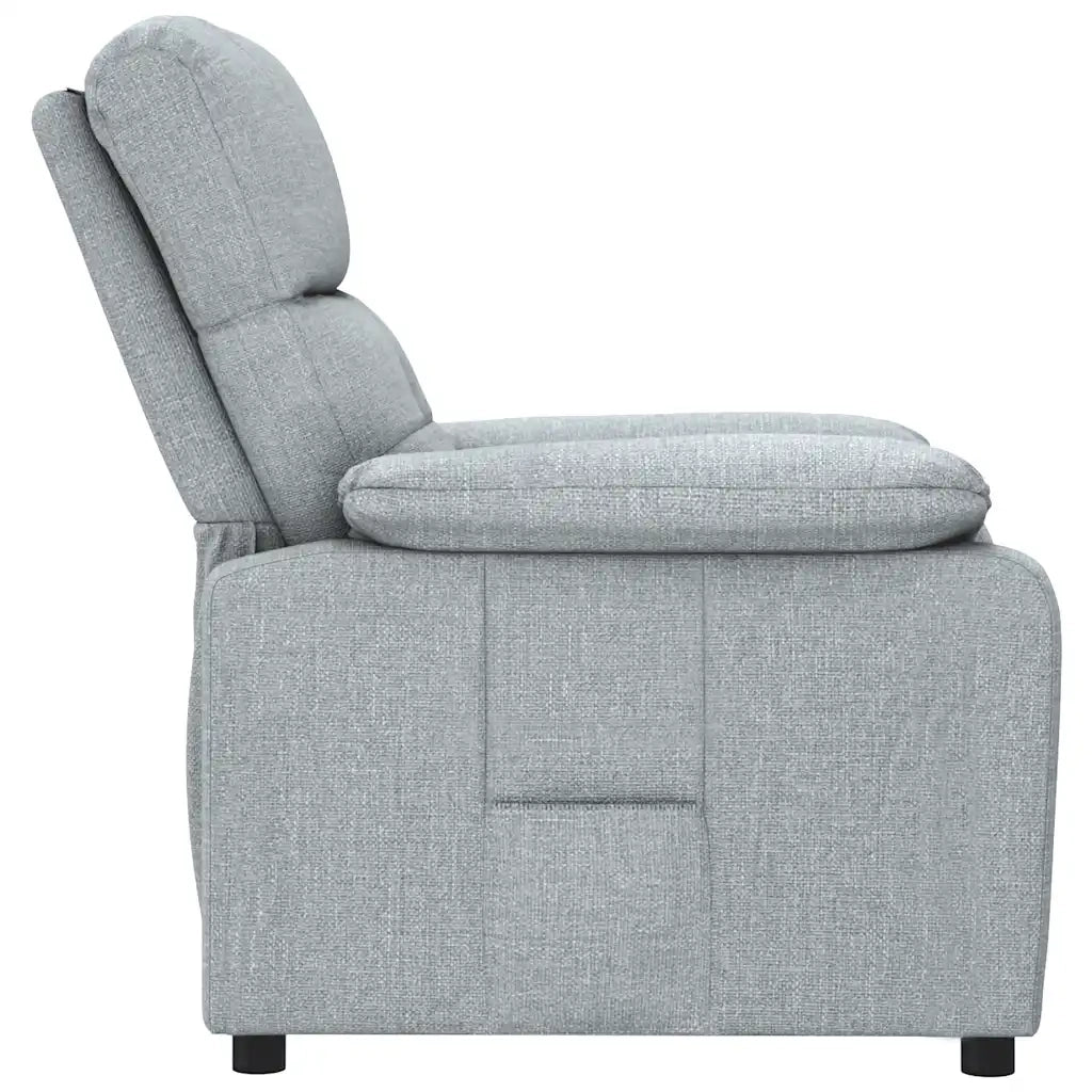Poltrona Reclinabile Grigio Chiaro in Tessuto cod mxl 13590