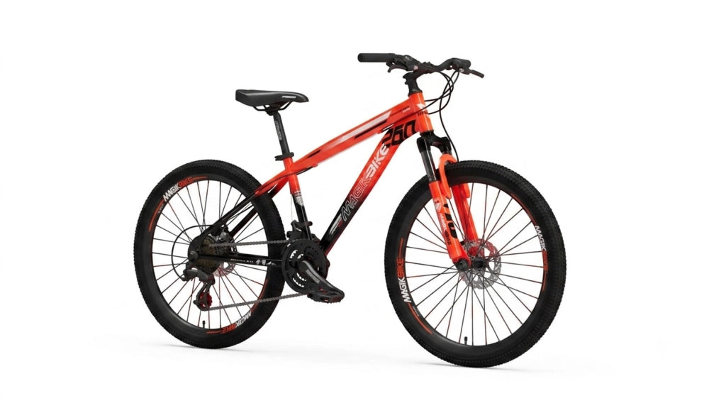 Bicicletta per Ragazzi 26" Predator Cambio Shimano Tourney TZ 21V Arancione