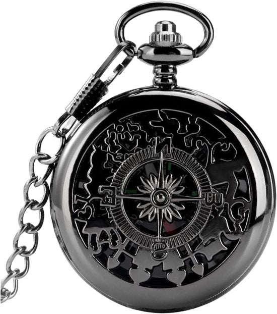 Compasso con cifre luminose per navigazione all'aperto, design vintage con borsa da portare, regalo per uomini