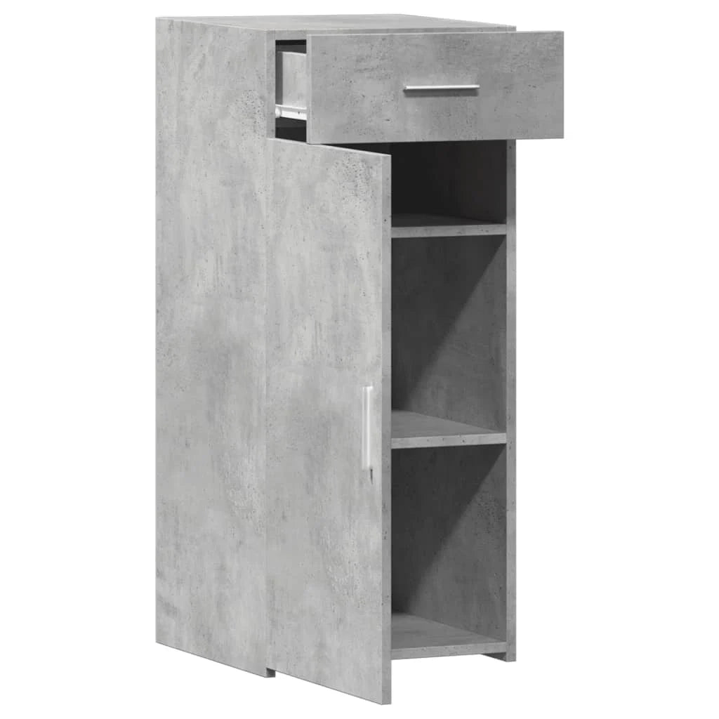 Credenza buffet cassettiera mobile contenitore organizer cucina soggiorno soggiorno 40 x 42,5 x 93 cm derivati ​​del legno grigio 02_0031937