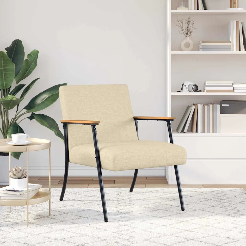 Poltrona | Sedia Relax Crema Tessuto