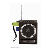 Trade Shop - Cassa Speacker Portatile Con Radio Fm Porta Usb Lettore Scheda Sd Uscita Aux Mp3 -
