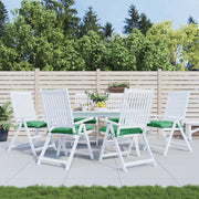 Cuscini per Sedia 6 pz Verdi 40x40x7 cm in Tessuto Oxford