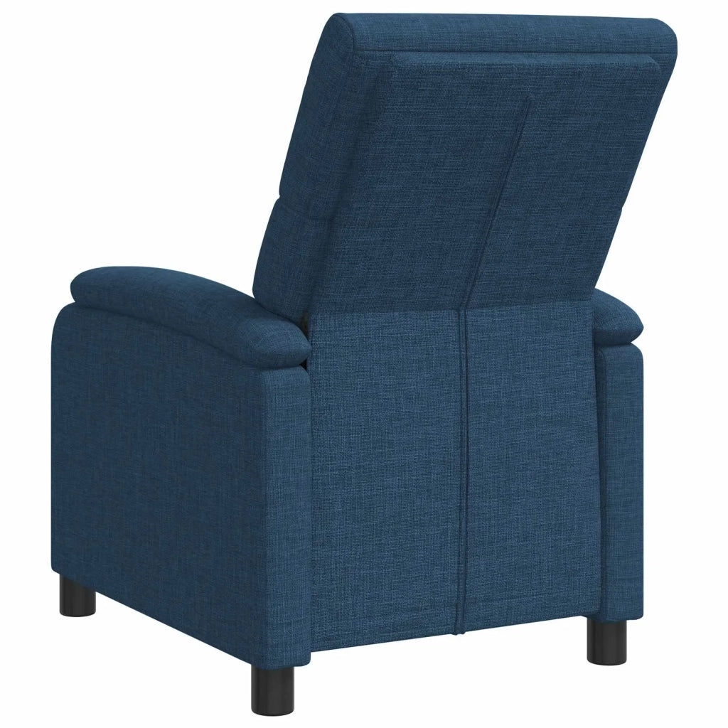 Divano Sedia-Poltrona reclinabile Blu Tessuto 128529