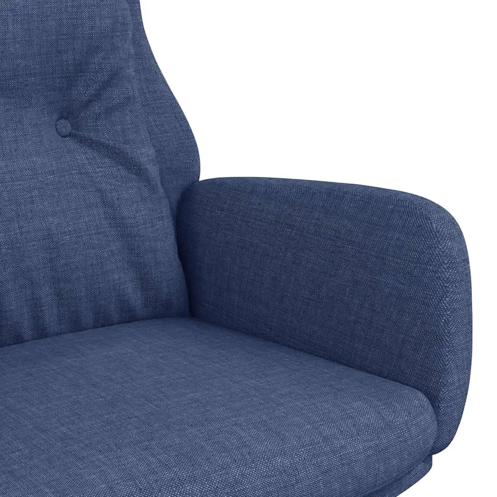 Divano Sedia-Poltrona Rilassante Blu in Tessuto