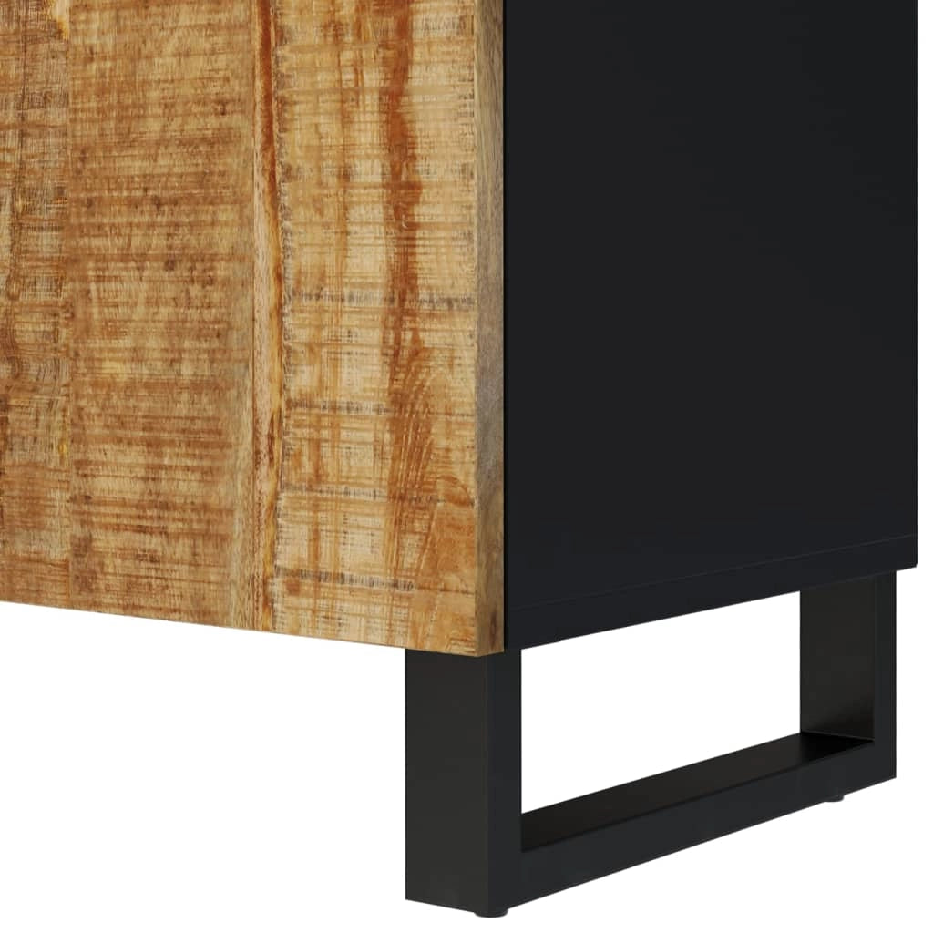 Mobile TV multimediale mensola TV credenza TV sala da pranzo soggiorno camera da letto 105 x 33,5 x 46 cm legno di mango e marrone ingegnerizzato 02_0025681