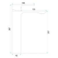 Rubinetto Da Lavabo Rea Drop Brush Gold High