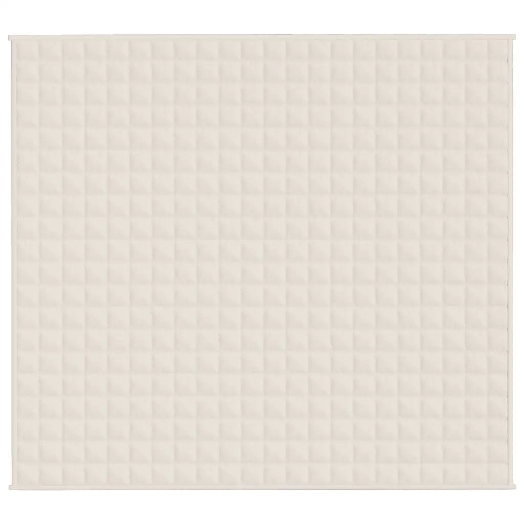 Coperta Ponderata Crema Chiaro 200x225 cm 9 kg Tessuto 350762