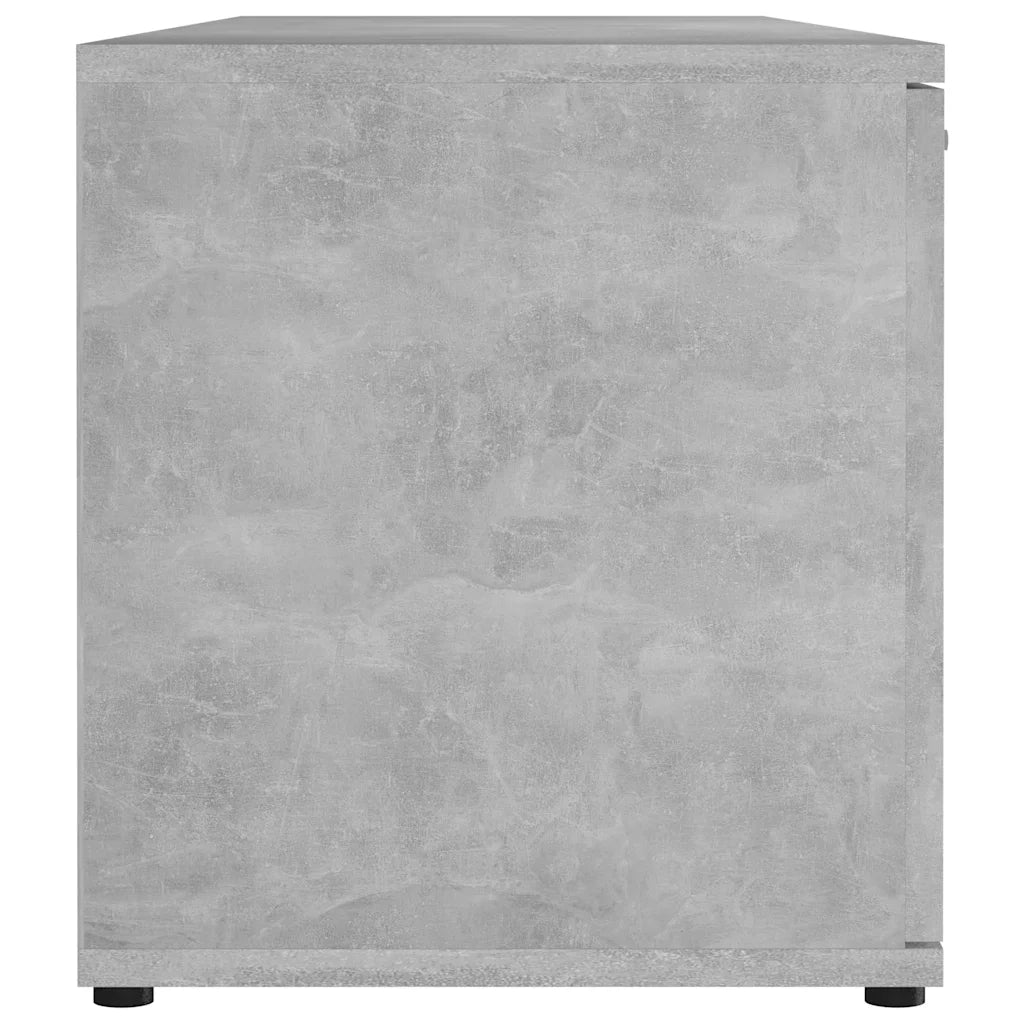 Mobile Porta TV Grigio Cemento 120x34x37cm in Legno Multistrato 801165