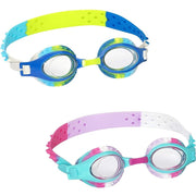 Trade Shop - Occhialini Da Nuoto Piscina Mare Swirl Per Bambini 3+anni Colori Assortiti 21099 -