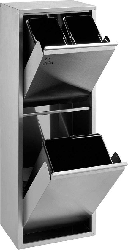 Cassa di stoccaggio per esterno - contenitori di plastica per il riordinamento di dentro e fuori / Cassa di stoccaggio 34 litri (2 x 8 l + 18 l)
