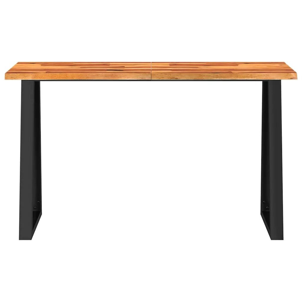 Tavolo Consolle Bordi Vivi 140x40x80 cm Legno Massello Acacia 353297