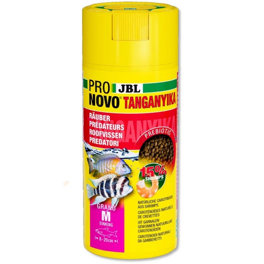 JBL ProNovo Tanganyika Grano M - granulato per Ciclidi da 8 a 20cm Formato: 250 ml