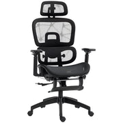 Sedia da ufficio ergonomica ¨C Xylo ¨C Schienale reclinabile, braccioli 3D, 66x64x122 cm, nero