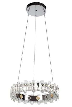 Plafoniera Led In Cristallo App1041-cp + Telecomando