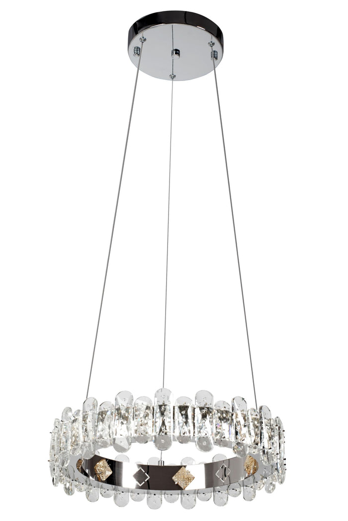 Plafoniera Led In Cristallo App1041-cp + Telecomando