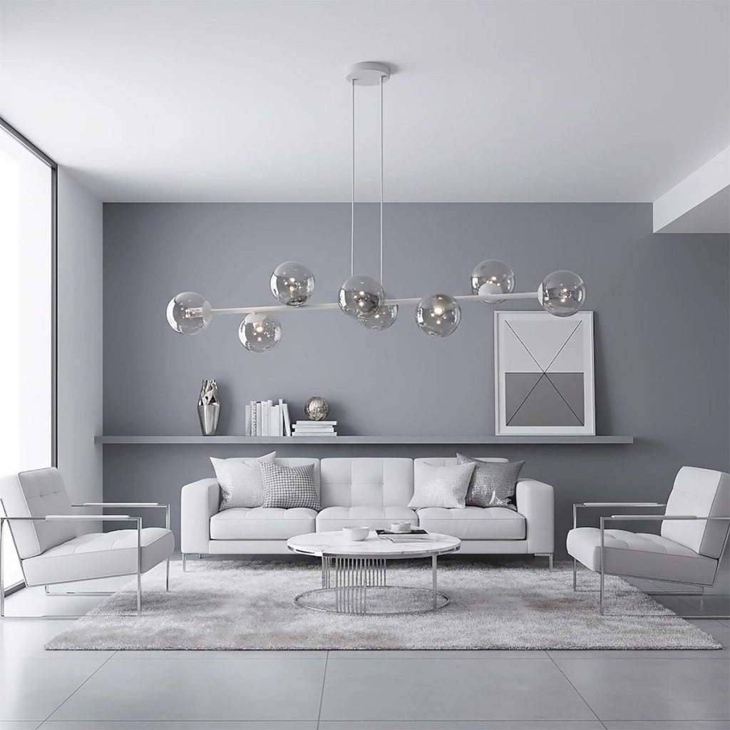 Lampada a sospensione Magnus in acciaio grigio grafite