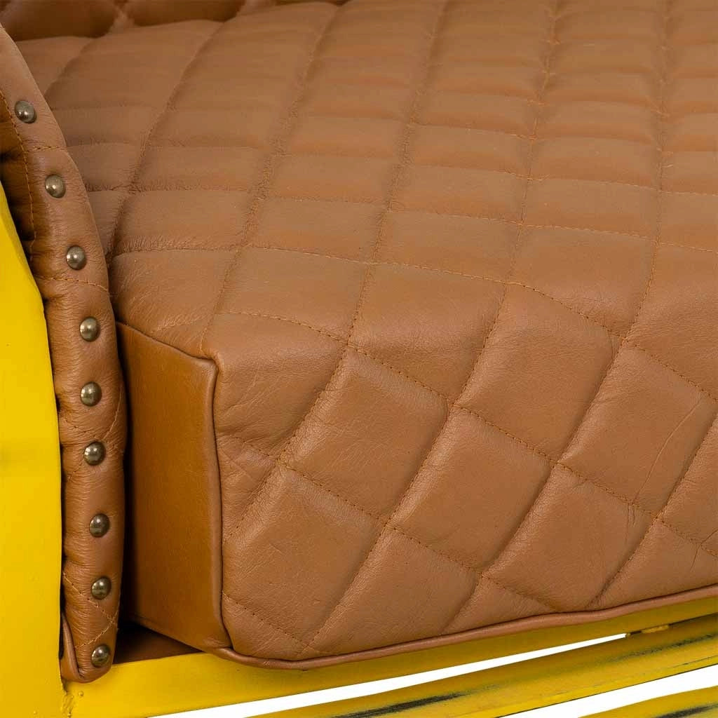 Divano auto giallo 154x76x70