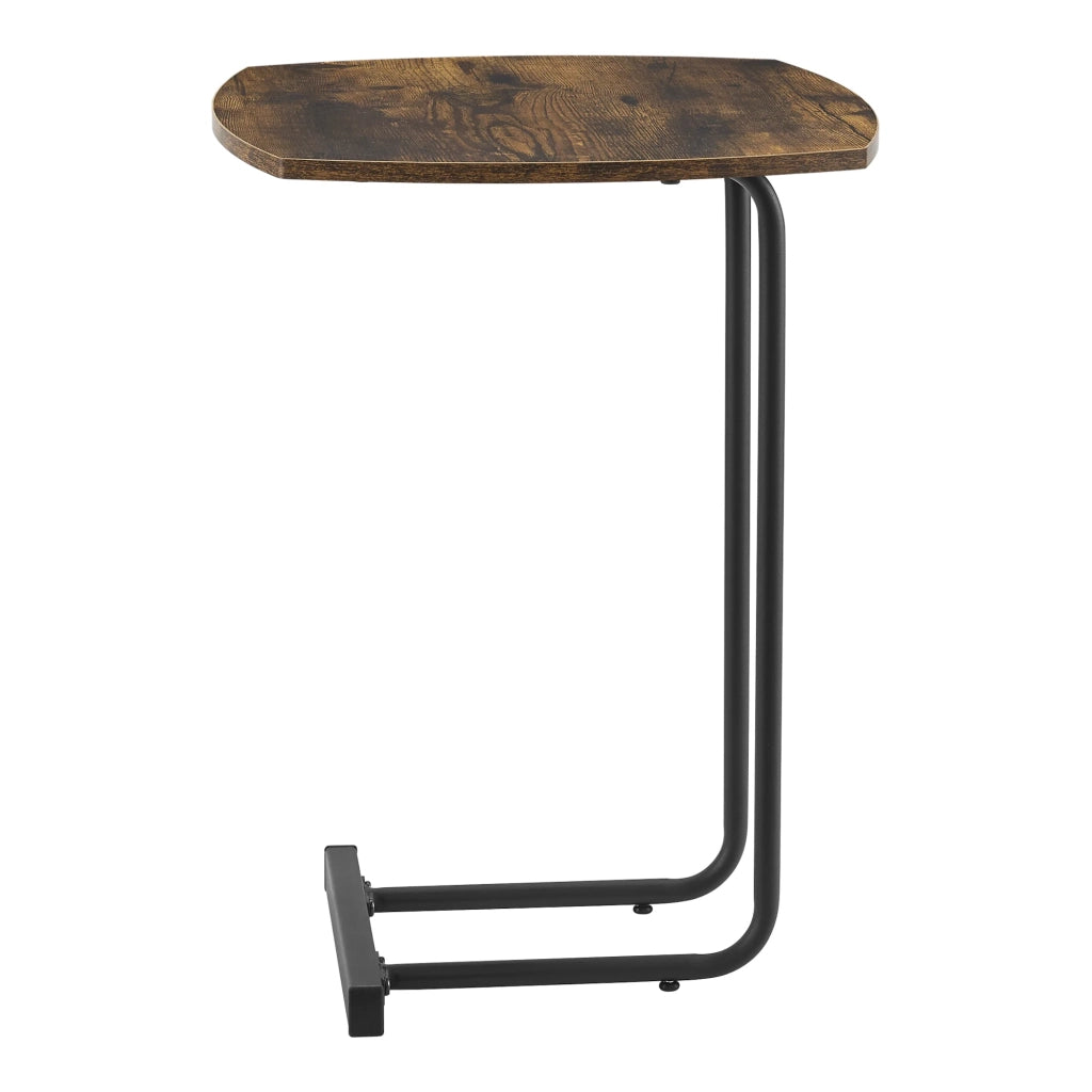 Tavolino laterale 55 x 40 x 40 cm effetto legno scuro 03_0008668