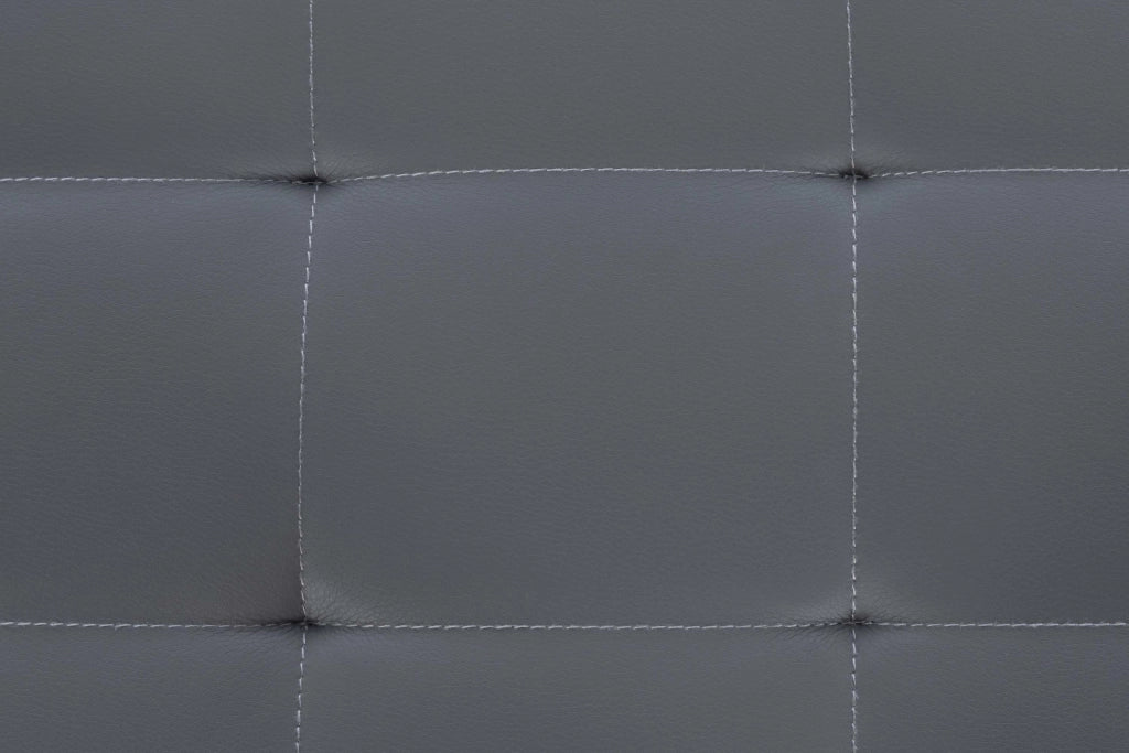 Panchina design Barci in similpelle grigio