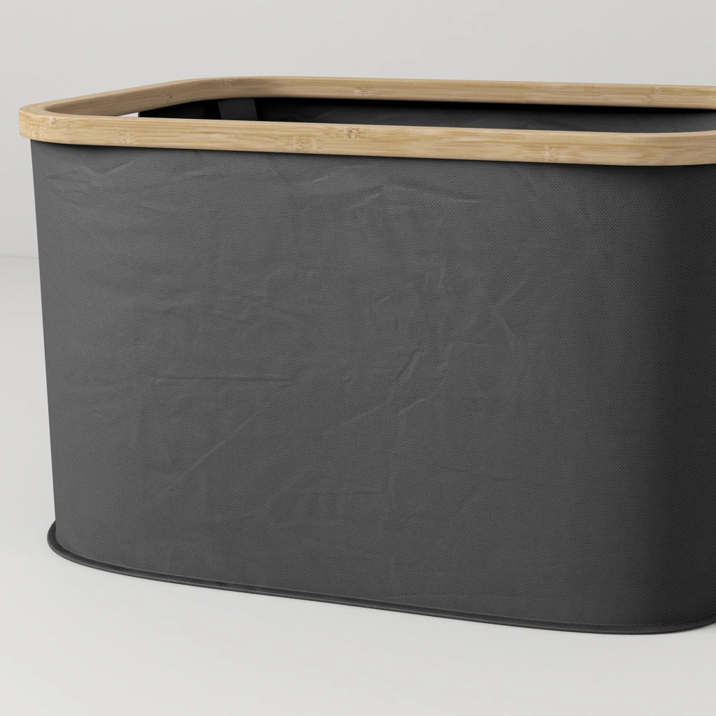Cestino per bucato pieghevole 36 L ¨C zephmum ¨C grigio tessuto