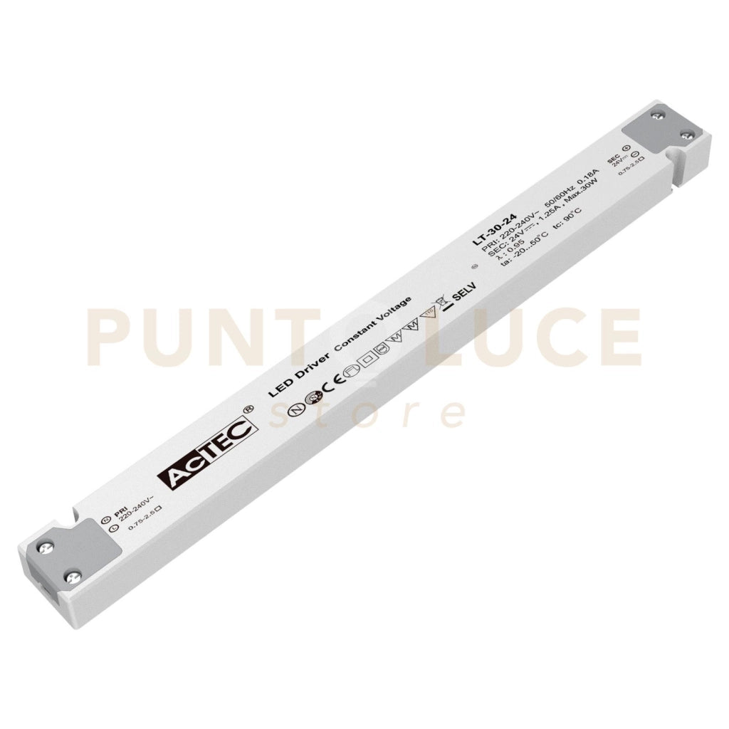 I-DRIVER-LT-30-24 DRIVER LT 24V TENSIONE COSTANTE 30W 1,25A INPUT AC220-240V 25,1X3X1,6CM