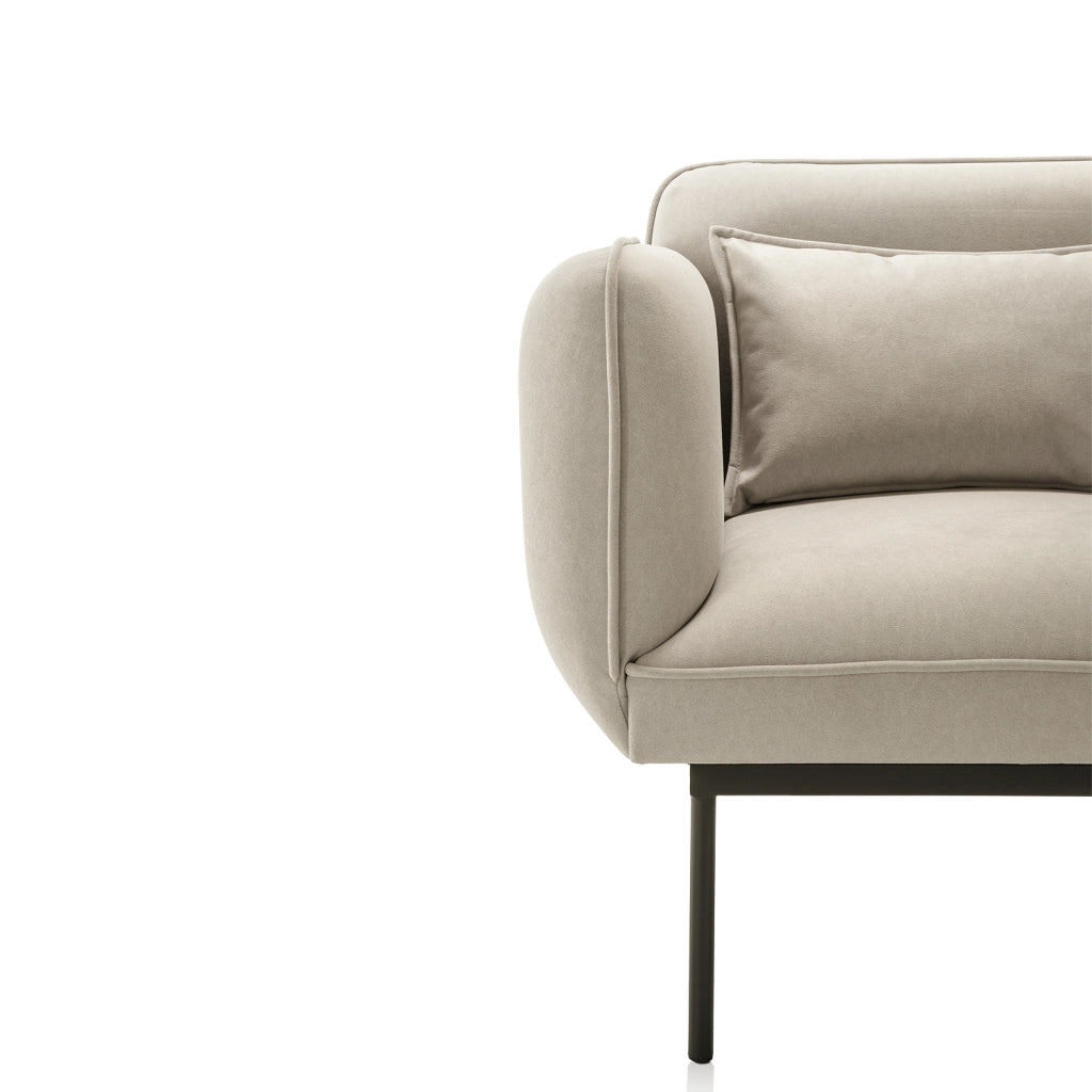 Poltrona VELOUR grigio chiaro
