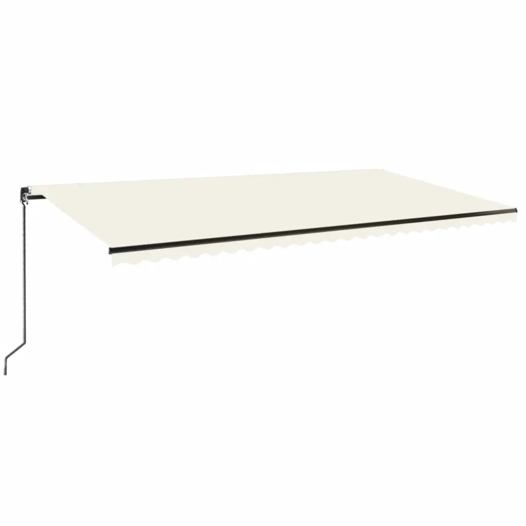 Tenda da Sole Retrattile Manuale 600x350 cm Crema 3069237