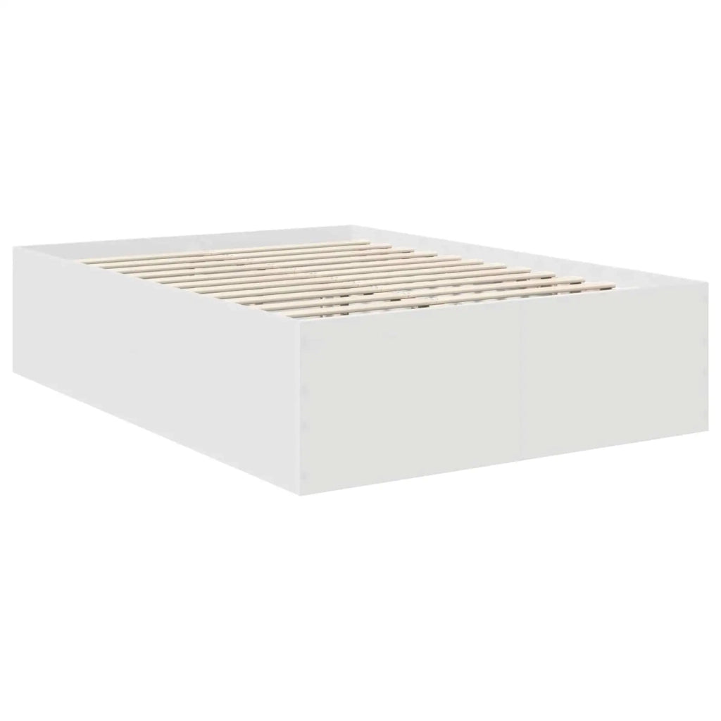 Struttura del letto Bianco 140 x 200 cm Legno multistrato