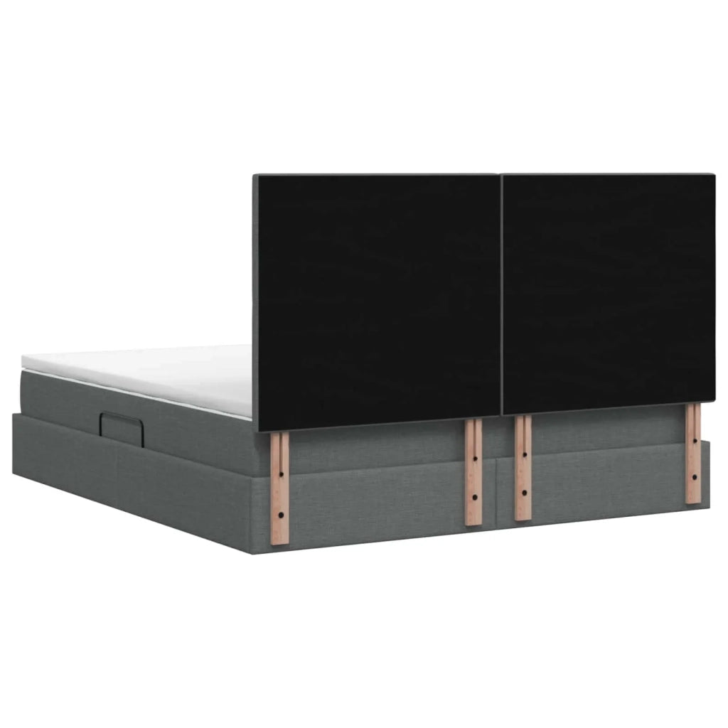 Letto con contenitore LED e materasso Grigio Scuro 180 x 200 cm 3459961