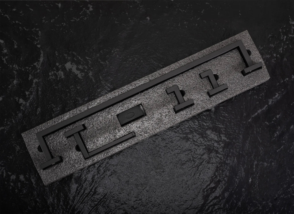 Set Accessori Da Bagno Rio Black 4 Pezzi