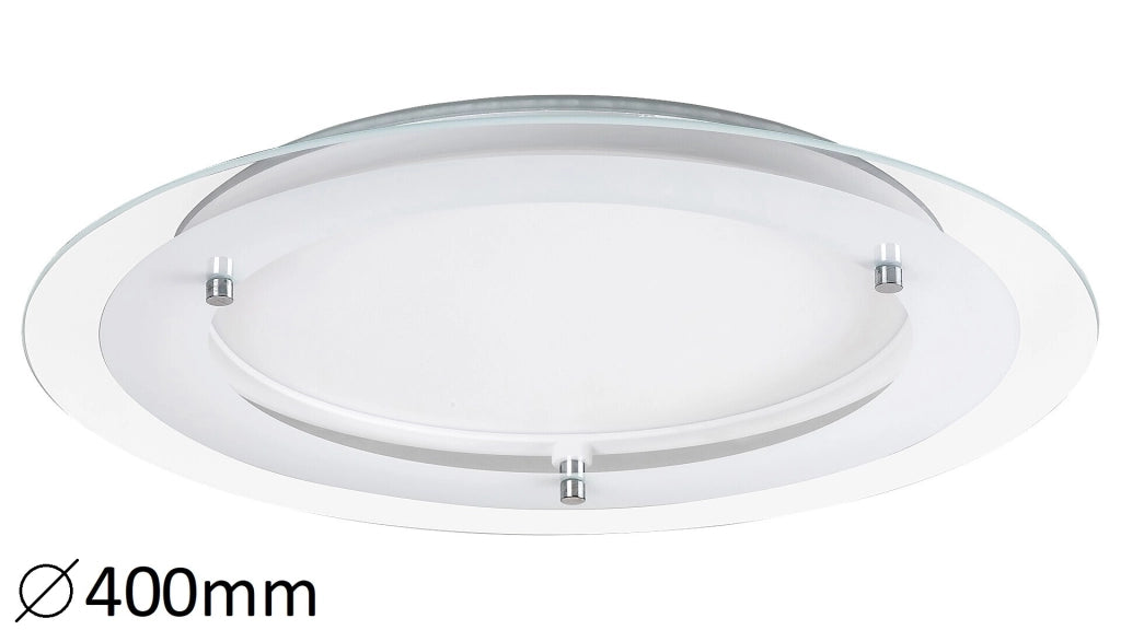 Plafoniera incasso tonda 40cm bianca LED 18W Rabalux