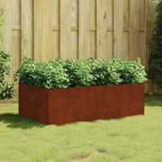 Fioriera Rialzata da Giardino 120x80x40 cm in Acciaio Corten 824532