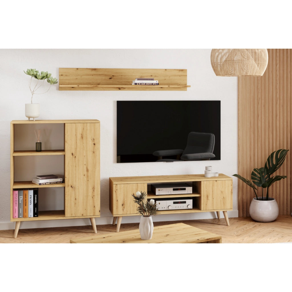Mensola a muro Shelf 100 in Rovere Artisan