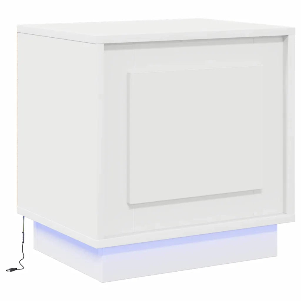 Set di 2 Comodini | Armadio da Notte | Mobiletto da notte Bianco 44 x 34,5 x 45 cm
