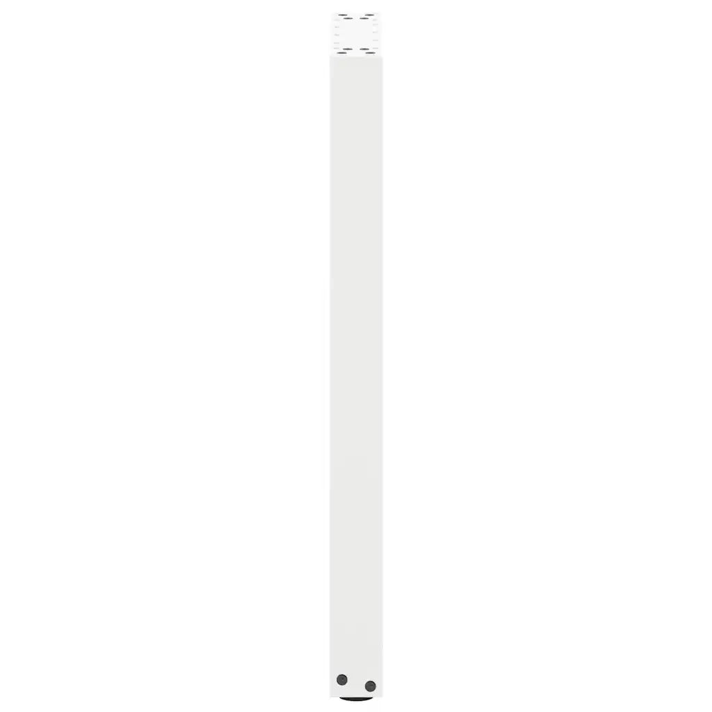 Pieds de table console en U, 2 pièces, blanc, 38 x (72-73) cm, acier