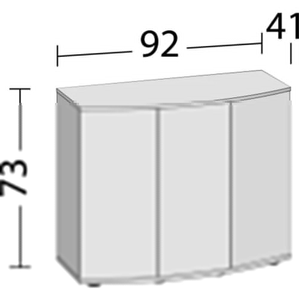 Juwel Vision 180 Supporto 180SBX con Tre Ante cm92x41x73h Colore: Nero