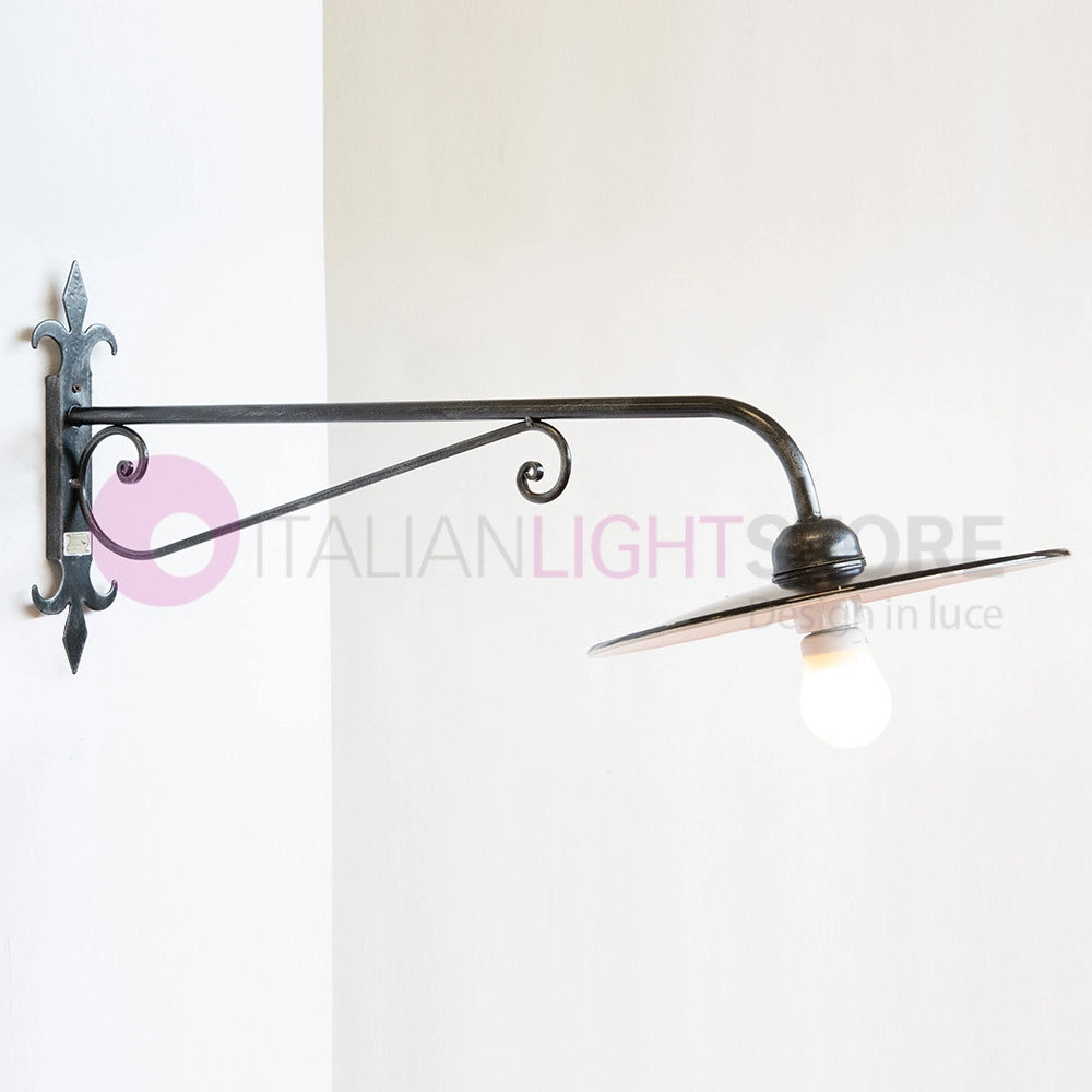 PIATTO Applique Rustico per Esterno Braccio Sporgente L.90 Cm.