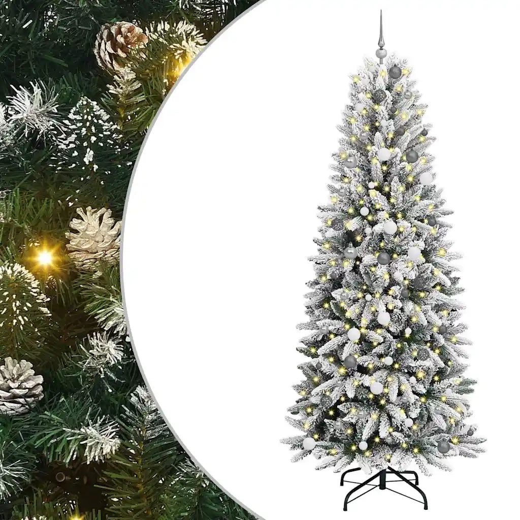 Albero di Natale artificiale con 300 LED Bianco 240 cm 3396068
